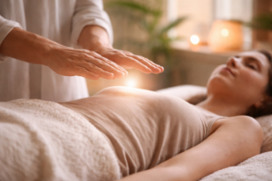 Initiation Reiki – pratique d’imposition des mains en séance d’harmonisation énergétique