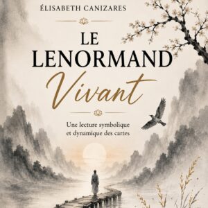 Couverture du livre Le Lenormand Vivant d'Élisabeth Canizares, consacré à une lecture symbolique et dynamique des cartes du Petit Lenormand.